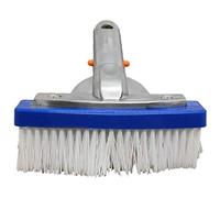 Brosse de Nettoyage de Piscine 14cm,Petite Brosse à Main en Plastique pour algues,avec poignées en Aluminium pour Mur de Sol