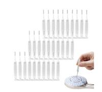 Brosse de nettoyage de pomme de douche for petits trous, nouvelle brosse de buse anti-colmatage for pomme de douche, écart de pores de trou de téléphone, petites brosses de nettoyage(30 Pcs)