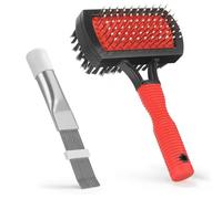 Brosse de nettoyage de serpentin d'évaporateur de climatisation A78E, redresseur de peigne à ailettes de condenseur, outil d'entretien CVC, brosse à double usage de nettoyage et de redressement des ai