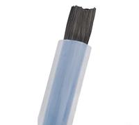 Brosse de nettoyage de soudure en acier inoxydable fabriquée avec des poils en fibre et un joint en cuivre pour applications de filetage M6 M8 M10 (M8)