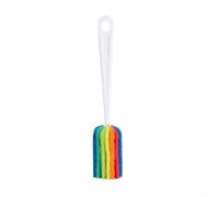 Brosse de nettoyage de tasse avec poignée en polypropylène avec boule éponge pour bouteilles, tasses, pots, bouilloires et bouteilles isothermes, outil efficace pour usage quotidien (A)