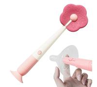 Brosse de nettoyage de tasse, brosses de bouteille d'eau pour le nettoyage, outil d'aspiration, éponge à récurer en forme de fleur, suceur plat pour vin, salle de bain, évier, café, voyage
