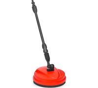 Brosse de nettoyage de terrasse pour nettoyeur haute pression Lehmann, brosse de terrasse avec deux buses à jet plat pour nettoyeur haute pression, protection contre les projections d'eau