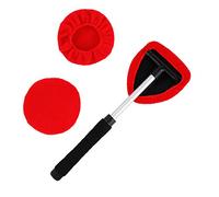Brosse de Nettoyage de Voiture, Brosse de fenêtre Extensible de Microfibre de Brosse de Nettoyage de Pare-Brise avec Mise à Niveau du kit de poignée pivotante à 180 ° Comprend 2 tampons lavables