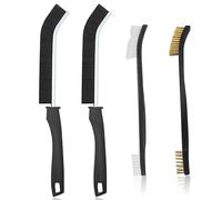 Brosse de Nettoyage Des Interstices, 4pcs Brosse à Joint Carrelage Double Tête Brosse à Crevasses Brosse de Nettoyage pour Joints pour Petits Espaces Cuisine, évier, Salle de Bain, Fente, Coin