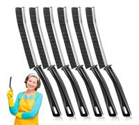 Brosse de Nettoyage des Interstices, 6 Pièces Brosse Joint Carrelage, Brosse Nettoyage Crevasses, Brosse de Nettoyage à Poils Durs pour Rainure Fenetre, Salle de Bain, Toilettes, Cuisine