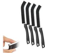 Brosse de Nettoyage des Interstices, Poils à Angle Dur, Outil de Crevice Cleaning Brush, Nouvelle Brosse d'espacement multifonctionnelle, pour saleté dans Groove Gap, Fente de fenêtre (4 Pieces)