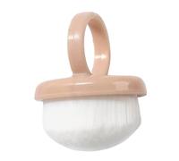 Brosse de nettoyage des ongles, brosse à récurer pour manucure, plumeau à anneau, poils en fibre souple, matériau ABS portable, utilisation en voyage, 4,1 cm, noir, rose, 1 pièce