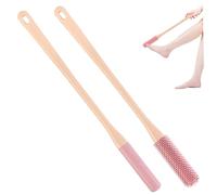 Brosse de nettoyage des orteils à Long manche, brosse à pieds en Silicone, épurateur d'orteils doux pour personnes âgées, hommes et femmes, 2 pièces