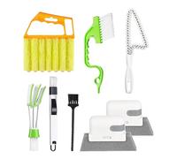 Brosse De Nettoyage Des Rainures De Fenêtre - Ensemble Portable Pour Nettoyer | Brosse De Nettoyage De Fenêtre - Pour Salle De Bains Cuisine Maison Voiture Entretien Hygiène Quotidienne Travail
