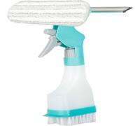 Brosse de nettoyage des vitres, bouteille d'eau ou détergent