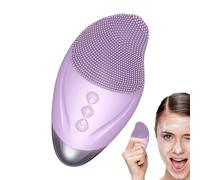Brosse de nettoyage du visage - Brosse de nettoyage du visage en silicone souple - Outils de soins de la peau simples et vivants - Rechargeable - Étanche