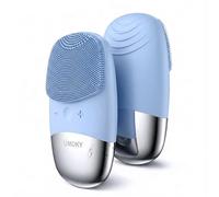 Brosse de nettoyage du visage, brosse électrique 3 en 1 en silicone, masseur vibrant, étanchéité IPX7, brosse à pores rechargeable par USB pour nettoyage en profondeur, élimination des points noirs