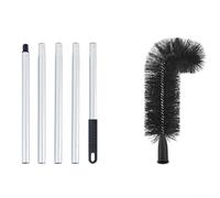 Brosse de nettoyage efficace pour gouttière pour obstruer et maintenir les avant-toits (1,68 m)