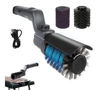 Brosse de nettoyage électrique améliorée pour gril, brosse de nettoyage de gril sans fil rechargeable avec angle réglable, tête de brosse en acier inoxydable, puissance à 3 vitesses, autonomie de 90