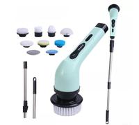 Brosse de nettoyage électrique, ensemble 9 en 1 avec écran LED, brosse motorisée puissante pour un nettoyage sans effort de la maison et de la voiture, convient pour les sols, les meubles, les salles