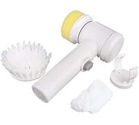 Brosse De Nettoyage électrique Portative, Autolaveuse De Sol sans Fil, Outil De Nettoyage Multi-scènes, Alimenté par Pile AA, Matériau en Nylon Abs