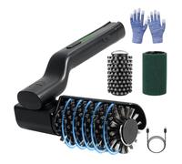 Brosse de Nettoyage Électrique pour Barbecue et Plancha Brosse BBQ sans Fil | Rechargeable Type-C Têtes en Acier et Nylon Amovibles Réglable à 180° Autonomie de 120 Min pour Grille en Fonte Inox et Émail