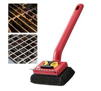 Brosse de nettoyage électrique pour barbecue - Nettoyage à la vapeur électrique large et sans peluches - Brosse pour barbecue en plein air, pour pique-nique et barbecue, camping, randonnée, maison
