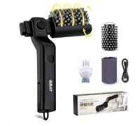 Brosse de nettoyage électrique pour gril alimentée par batterie - Tête réglable à 180°, moteur à 3 vitesses, autonomie de 90 min, étanche, têtes de brosse en acier inoxydable et nylon pour grille