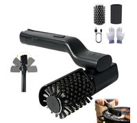 Brosse de Nettoyage électrique pour Gril Rotatif, Brosse Rechargeable à Couple élevé avec 2 Modes de Vitesse, tête de Brosse rotative en Acier Inoxydable 304, Poils Anti-Chute