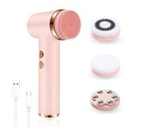 Brosse de nettoyage électrique pour le visage, 4 en 1, étanche, avec 5 vitesses réglables pour un nettoyage en profondeur et un exfoliant, brosse portable et masseur de la peau