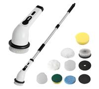 Brosse de nettoyage électrique pour nettoyage | Balai sans fil à poignée réglable | Brosse de nettoyage sans fil rechargeable - pour douche, , toilettes, carrelage, joint, mur, cuisine