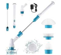 Brosse de nettoyage électrique rechargeable sans fil, brosse de nettoyage étanche télescopique rotative automatique à long manche