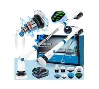 Brosse de Nettoyage électrique sans Fil, Brosse Rotative Nettoyage électrique Épurateur avec 8 Têtes de Brosse Remplaçables