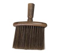 Brosse de Nettoyage en Bois à Poils Doux pour Poussière et Saleté | Format Compact, Accès aux Espaces Étroits, Couleur Café, pour Clavier, Tiroir et Armoire