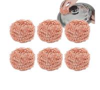 Brosse de nettoyage en cuivre pour enlever la graisse, brosse à récurer multifonctionnelle, accessoire de nettoyage non abrasif pour vaisselle, poêle, cuisinière, casserole