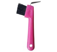 Brosse de nettoyage en fer à cheval avec poignée portable pour propriétaires de chevaux, dresseurs, soins des chevaux - Brosse et pic