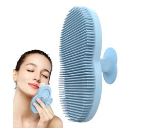 Brosse de nettoyage en silicone pour le visage - Brosse de massage - Pinceau à bonnet de berceau pour bébé - Pinceau exfoliant - Outil de nettoyage en silicone - Exfoliant doux pour les peaux