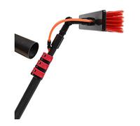Brosse de nettoyage extensible de 5,4 m pour le nettoyage en extérieur, parfaite pour les toits conseatifs, les panneaux solaires et les véhicules. Brillance sans traces