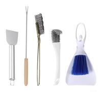 Brosse de nettoyage fiable pour cage à oiseaux avec embout en acier inoxydable et poignée confortable pour perruches perroquets à longue queue et entretien des enclos