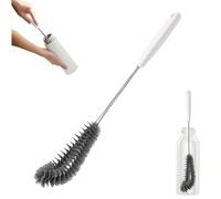 Brosse de nettoyage flexible de 40 cm pour cuisine et salle à manger - Parfaite pour les biberons, les bouteilles de sport, les verres, les tasses, les bocaux et les verres à pied (1 pièce)