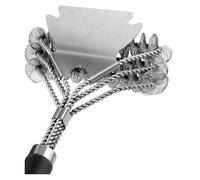 Brosse de Nettoyage for Barbecue en Porcelaine, à gaz ou à Charbon de Bois, sans Poils, avec grattoir