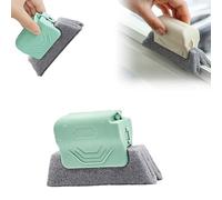 Brosse de Nettoyage Magique pour rainures de fenêtre, Nouvel Ensemble d'outils de Nettoyage pour rainures de fenêtre ou Porte coulissante pour Porte coulissante, seuil, Lignes de carrelage (Vert)