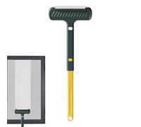 Brosse De Nettoyage Moustiquaire,2 en 1 Multifonctions Utilisation Sèche Et Humide,Outil De Nettoyage pour Vitres - pour Balcon Porche Porte Vitre Miroir Poussiéreux Extérieur Maison Appartement