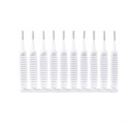 Brosse de nettoyage multifonction pour pommeau de douche avec poils en spirale pour nettoyage en profondeur robinets, éviers et appareils ménagers, poignée ergonomique antidérapante, blanc