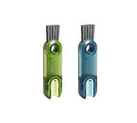 Brosse de Nettoyage Multifonctionnelle 3 en 1, 2 Pcs Brosse de Nettoyage pour Couvercle de Tasse, Brosse de Nettoyage pour Bouteilles d'eau, Outils de Nettoyage