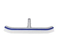 Brosse de Nettoyage Piscine Aluminium 43,3x13cm Bleu - Brosse Murale et Sol, Poignée Compatible Pôle Standard - Efficace Contre Algues, Durable et Légère pour Entretien Rapide