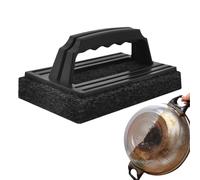 Brosse de nettoyage pour barbecue - 15 x 9 x 7 cm | Nettoyeur de gril, nettoyage de grille, avec poignée ergonomique, outils à récurer pour grille de barbecue de cuisine, arrière-cour, camping