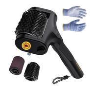 Brosse de Nettoyage pour Barbecue à Piles avec Vitesse de 300 à 500 / Min et Cellule d ' Alimentation de 2 500 mAh pour l ' élimination des Graisses tenaces Brosse antiadhésive pour Barbecue