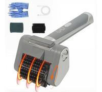 Brosse de Nettoyage pour Barbecue, Brosse de Gril Électrique avec Protection Contre L'huile Et Lumière Led, Nettoyage Complet À 360 °, Outil de Nettoyage de Gril Robuste À Commande en Un Clic gray