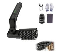Brosse de nettoyage pour barbecue électrique, réglable à 180°, sans fil, rechargeable, 3 vitesses avec 90 minutes d'autonomie, étanchéité IPX7 pour barbecue en plein air et camping
