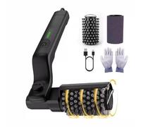 Brosse de Nettoyage pour Barbecue électrique, sans Fil, Rechargeable, transporte Deux brosses de Nettoyage de Rechange, nettoyant étanche pour grilles de Barbecue, barbecues extérieurs (1 Pièce.)