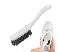 Brosse de nettoyage pour baskets, brosse de soin des chaussures, brosse à long manche de 25,4 cm avec fonction de brosse douce, nettoyant multifonction, accessoire de chaussures avec design