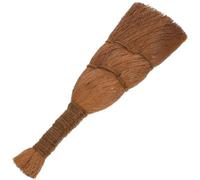 Brosse de Nettoyage pour Bonsaï en Fibres de Palmier, Compacte | Soies Douces et Denses, Maniable à Main, pour Terre Renversée et Jardinières, Couleur Marron