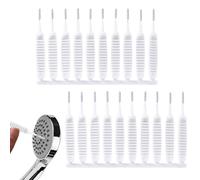 Brosse de nettoyage pour buse de douche, multifonction, anti-obstruction, nettoyeur de tête de douche avec petit trou, brosses de nettoyage pour pommeau de douche avec poils en nylon, herram